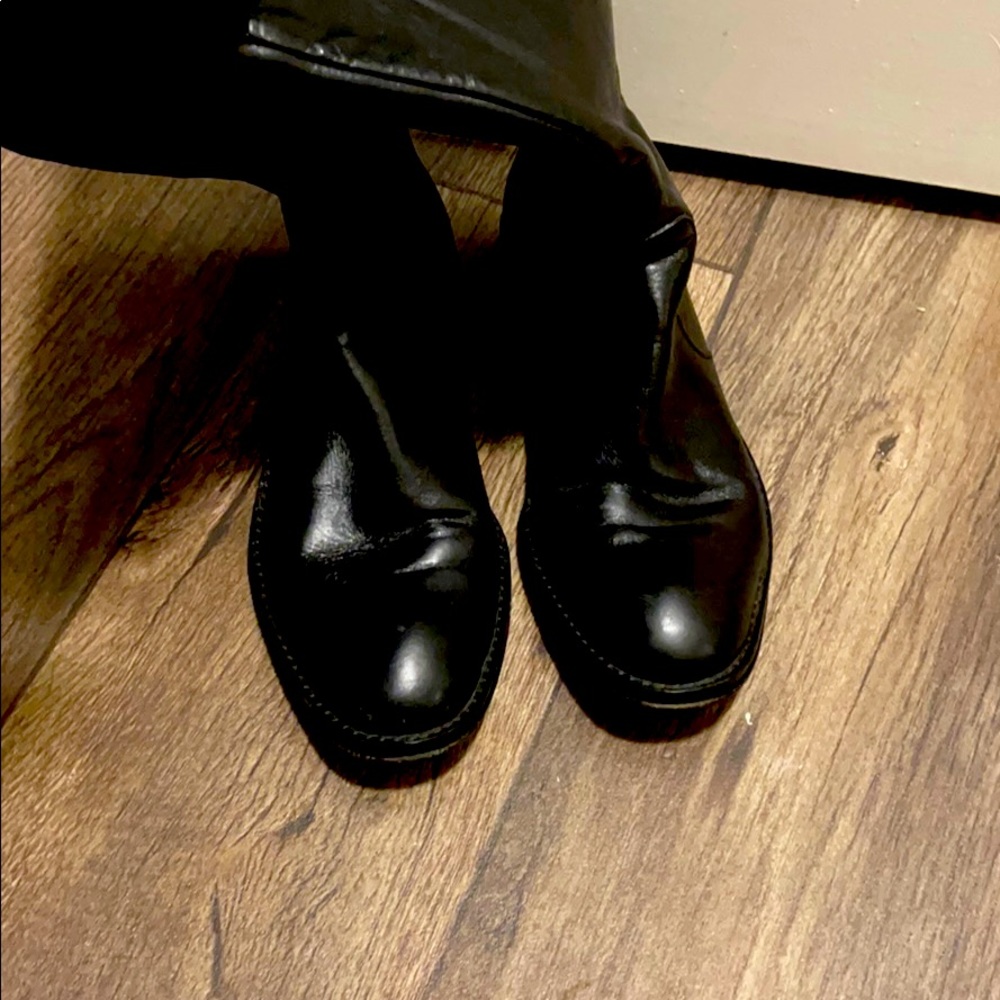 COACH leather over the knee boots